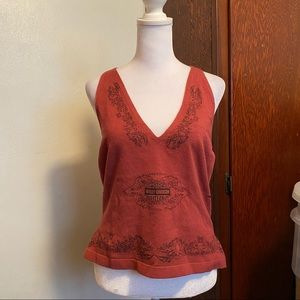 “Harley Davidson” knit halter-top